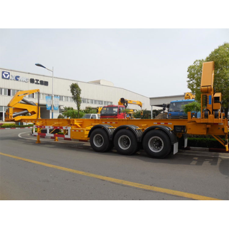 Tres Axem Latus Crane Semi Trailer